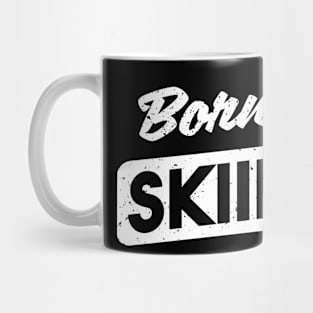 Born to Skiing Vintage Mug